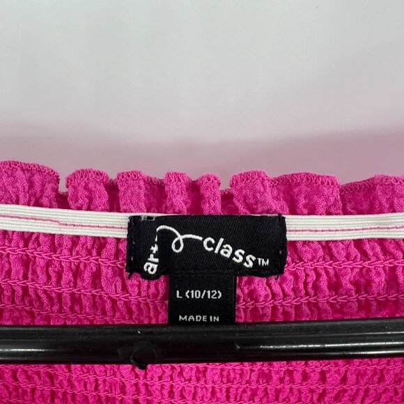 Art Class Pink Smocked Dress Girls 10/12 Large - Picture 2 of 4